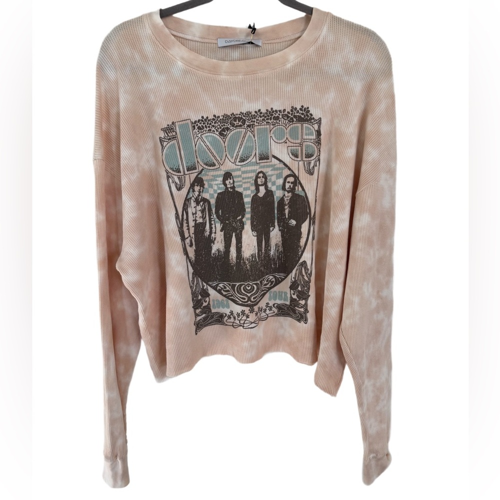 NWT DAYDREAMER The Doors 1968 Thermal Graphic Tee size medium - Picture 4 of 9